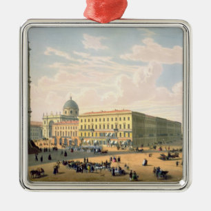 The Catholic Church and Mikhailovskaya Street Metal Ornament