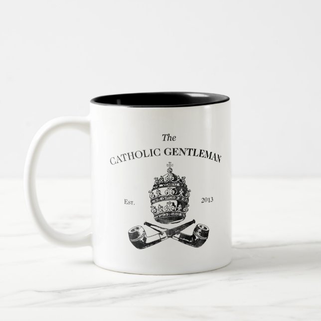 The Catholic Gentleman Two-Tone Coffee Mug (Left)