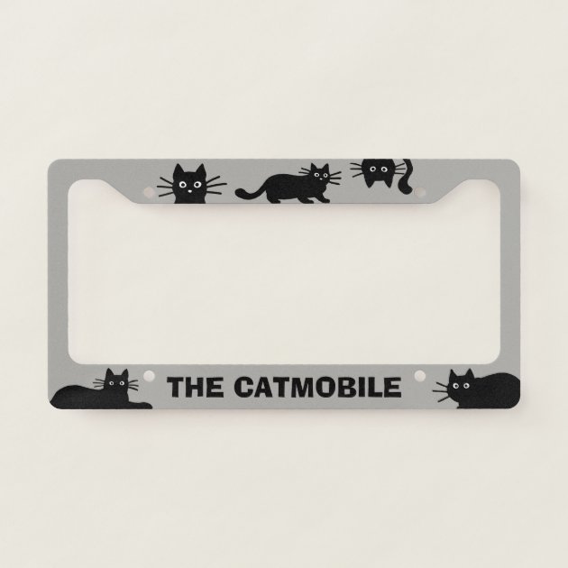 I LOVE MY CAT CATS Metal License Plate Frame Tag Holder I LOVE MY CAT CATS Metal License Plate Frame Tag Holder