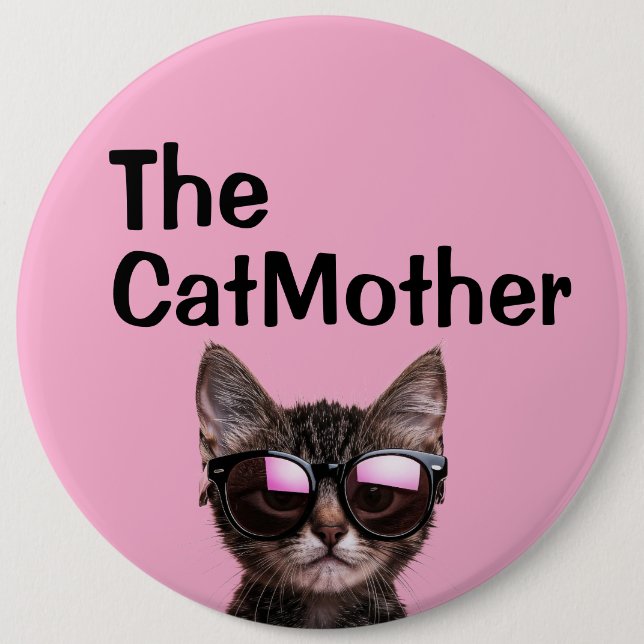 THE CATMOTHER PINK BIG BUTTON (Front)