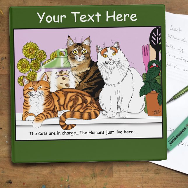 The Cats are in Charge 3 Ring Binder (Creator Uploaded)