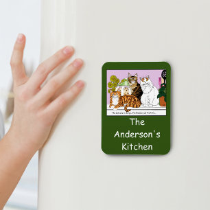 The Cats are in Charge Magnet