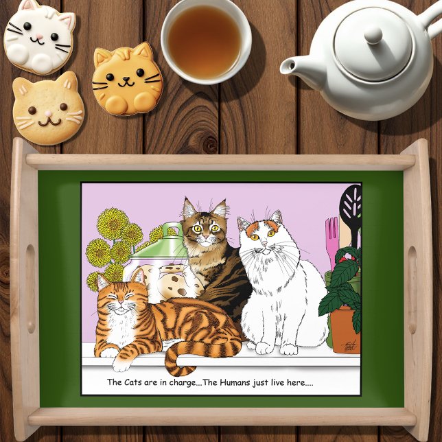 The Cats are in Charge Serving Tray (Creator Uploaded)