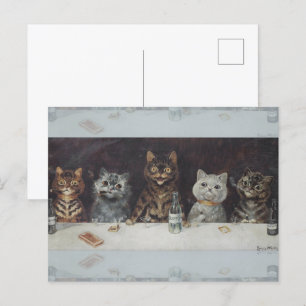 The Cat's Bachelor Celebration Postcard