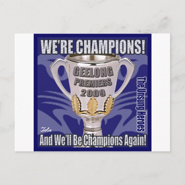 The Cats - Champions 2009 Postcard (Front)