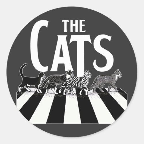 The Cats Classic Round Sticker