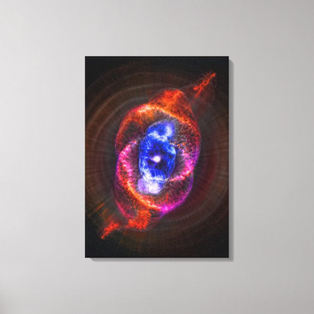 The Cats Eye Nebula - expanding red giant Canvas Print (Front)