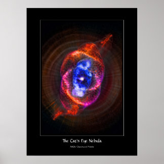 The Cats Eye Nebula - expanding red giant Poster