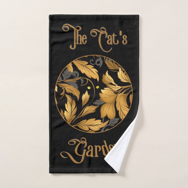 The Cat's Garden Garden  Bath Towel Set (Hand Towel)