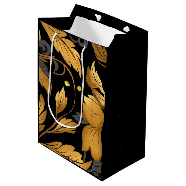 The Cat's Garden Medium Gift Bag (Front Angled)
