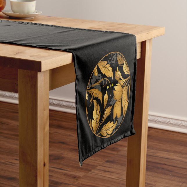The Cat's Garden Medium  Short Table Runner (In Situ)