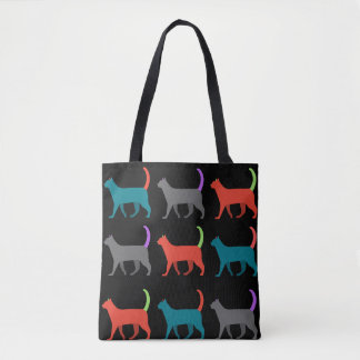 The cats in the bag! tote bag