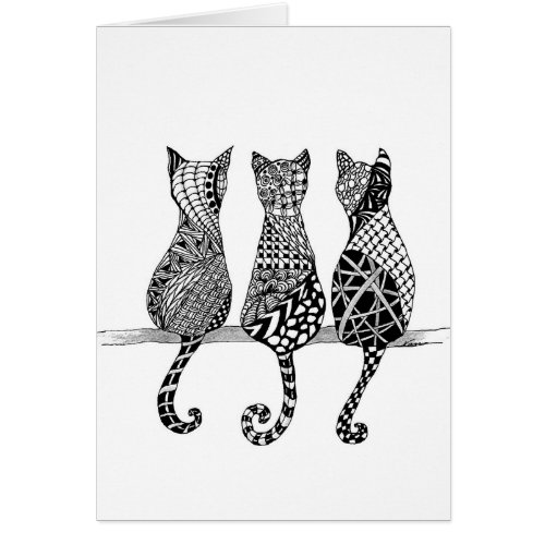The Cats Meow Blank Card