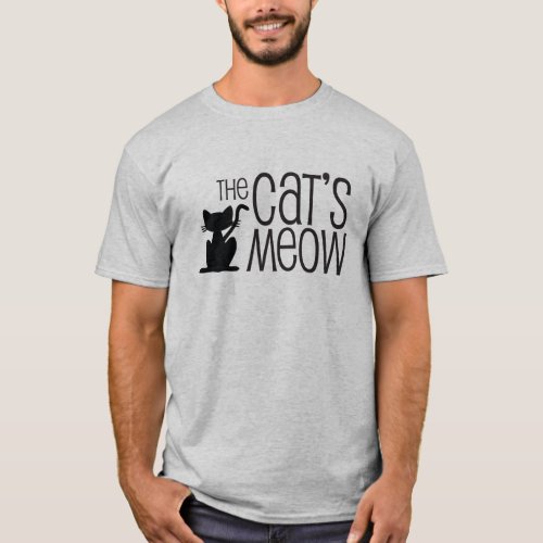 The Cats Meow Grey Mens T_shirt