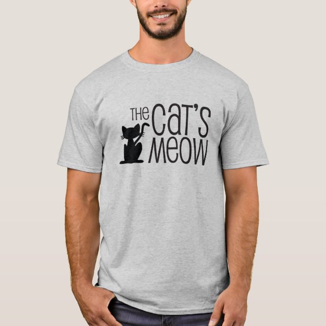 The Cat's Meow Grey Men's T-shirt (Front)