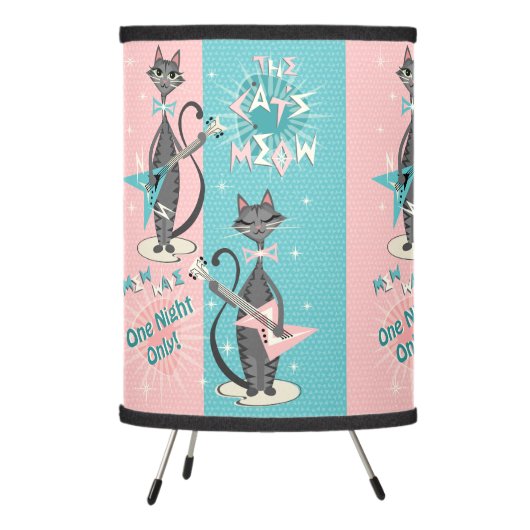 The Cat's Meow / Mew Wave Night Tripod Lamp (Left)