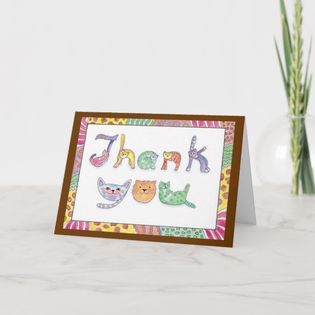 The cat's meow Thank You (Front)