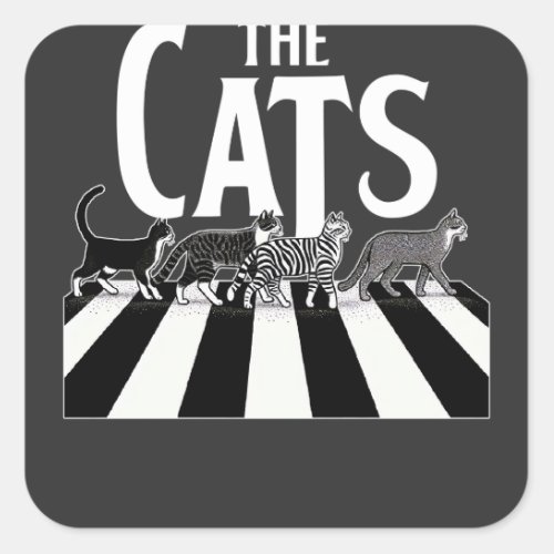 The Cats Square Sticker