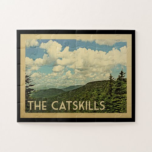 The Catskills New York Vintage Travel Jigsaw Puzzle
