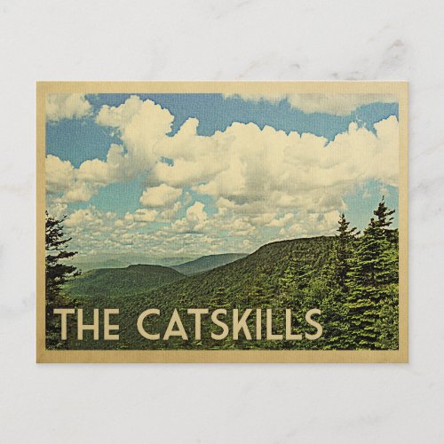 The Catskills Postcard New York Vintage Travel