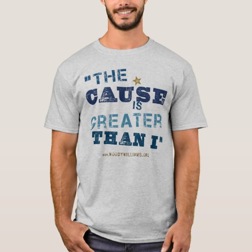 The Cause is Greater Than I Distressed T_Shirt