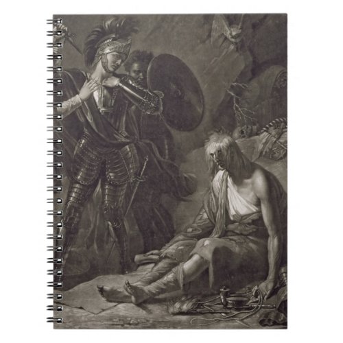 The Cave of Despair from Spenser engraved by Val Notebook