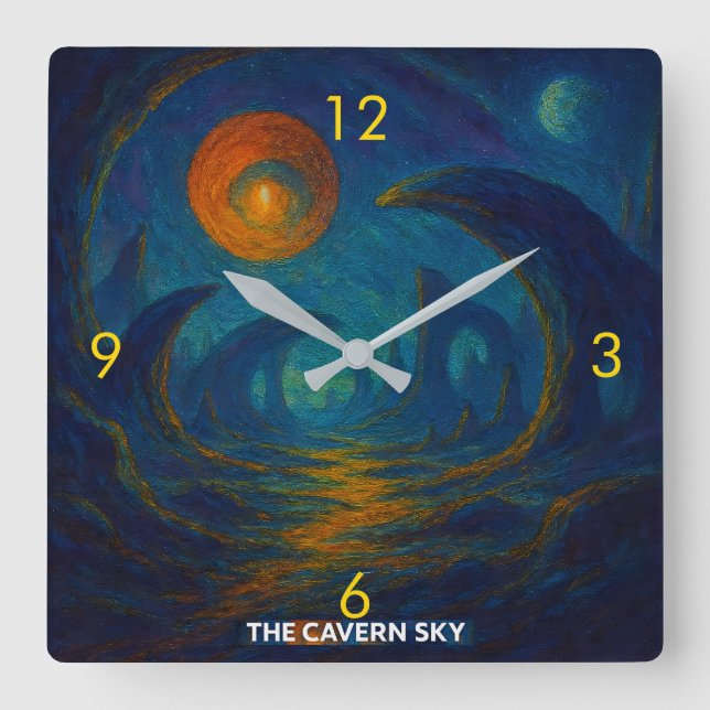 The Cavern Sky  Square Wall Clock (Front)