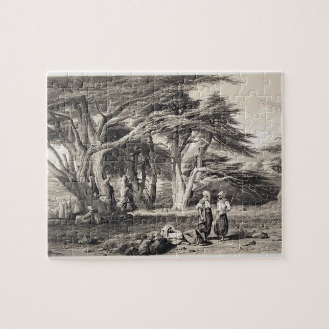 The Cedars of Lebanon, engraved by Freeman (sepia Jigsaw Puzzle (Horizontal)