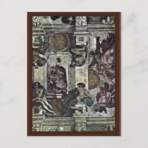 The Ceiling Fresco In The Sistine Chapel Genesis M Postcard