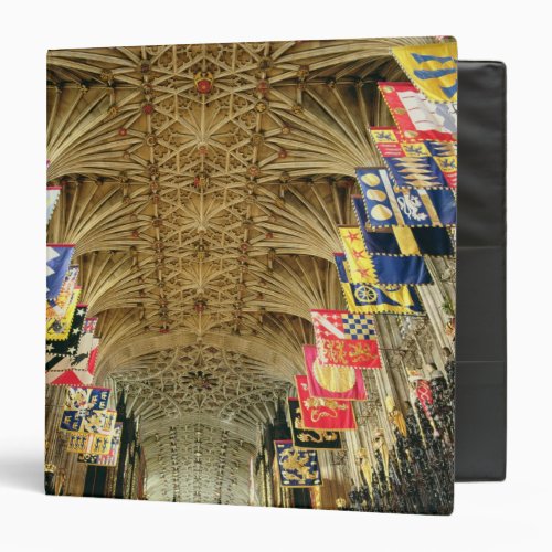 The Ceiling of St Georges Chapel Windsor 3 Ring Binder