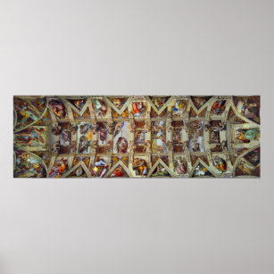The Ceiling of the Sistine Chapel Poster