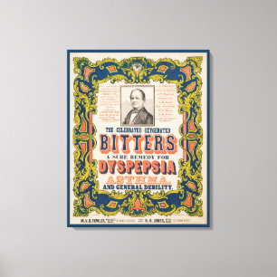 The Celebrated Oxygenated Bitters Canvas Print