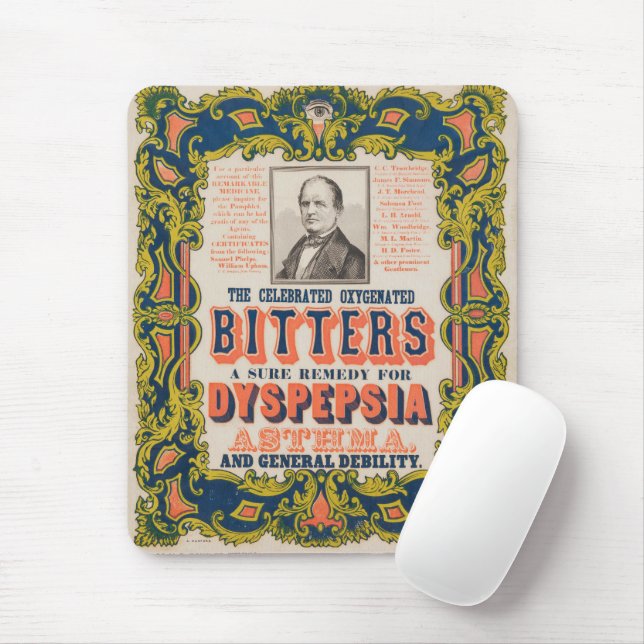 The Celebrated Oxygenated Bitters Mouse Pad (With Mouse)