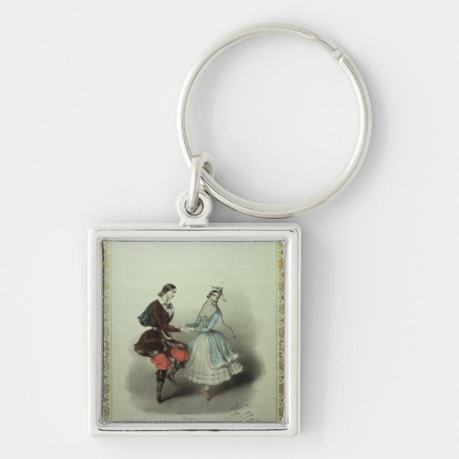 The Celebrated Polka, song sheet, 1840 Keychain (Front)