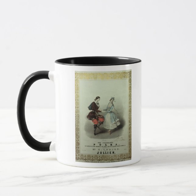 The Celebrated Polka, song sheet, 1840 Mug (Left)