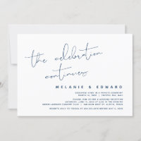 The Celebration Continues, Wedding Elopement Invit