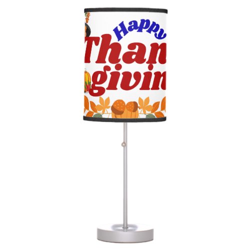 the celebration of Thanksgiving Table Lamp