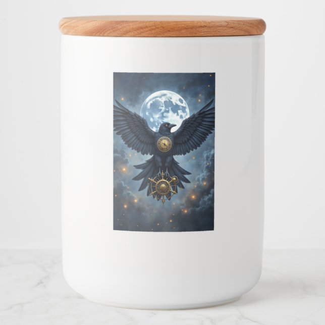 The Celestial Crow.  Food Label (Front)