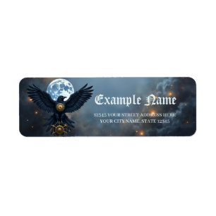 The Celestial Crow.  Label