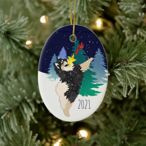 The Celestial Finnish Lapphund 2021 Ornament