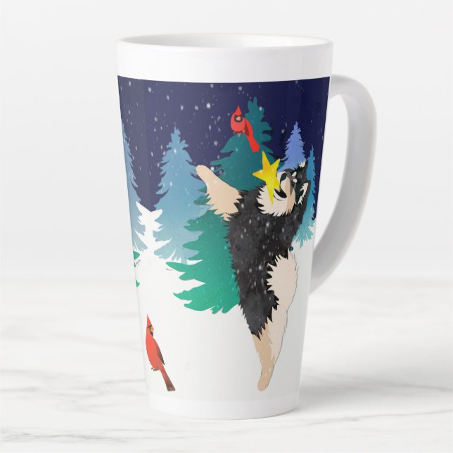 THE CELESTIAL - Finnish Lapphund - Latte Mug (Right Angle)