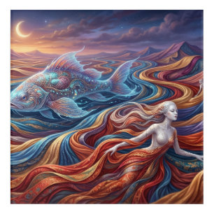 The Celestial Fish in the Silk Desert Acrylic Print