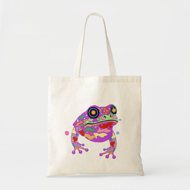 The Celestial Frog Tote Bag (Front)