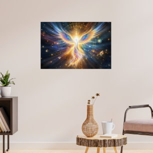 The Celestial Phoenix: Guardian of Ancient Wisdom Poster