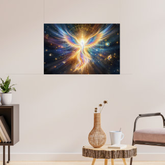 The Celestial Phoenix: Guardian of Ancient Wisdom Poster