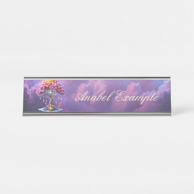 The Celestial Tree of Becoming Desk Name Plate (Front)