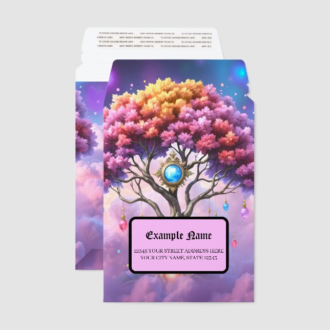 The Celestial Tree of Becoming. Envelope Mailers (Front & Back)