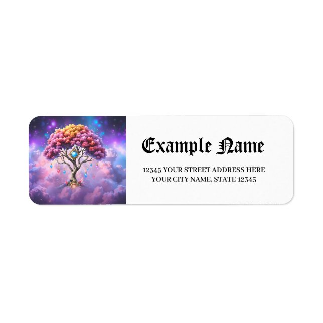 The Celestial Tree of Becoming.  Label (Front)