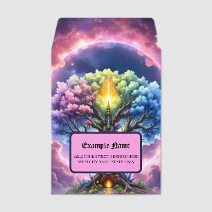 The Celestial Tree of Eternal Realms. Envelope Mailers