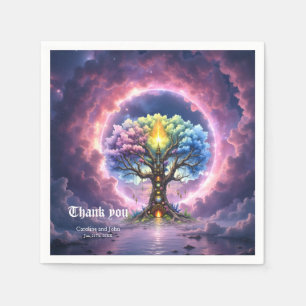 The Celestial Tree of Eternal Realms. Napkins